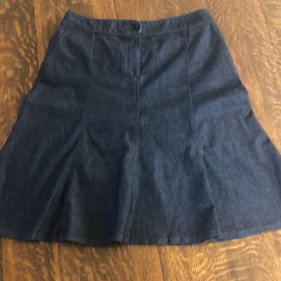 Sandro Sport Dark Gray Wash Flared Skirt - Picture 1 of 10